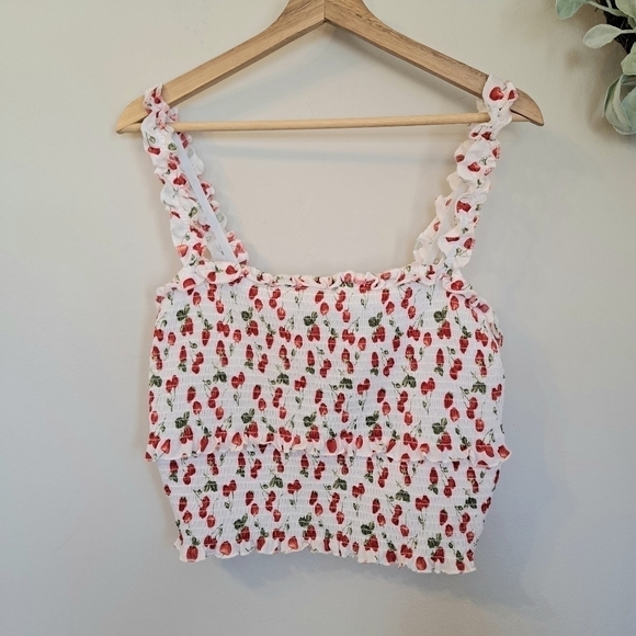 NWT Fruit Strap Shoulder Top Size 1X - Picture 1 of 4